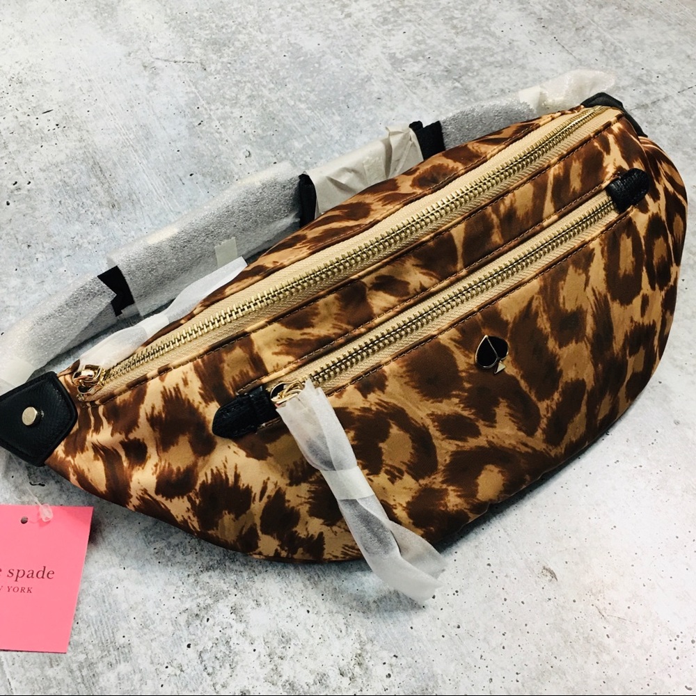 Kate Spade Taylor Leopard Large Belt Bag NWT - Picture 3 of 8